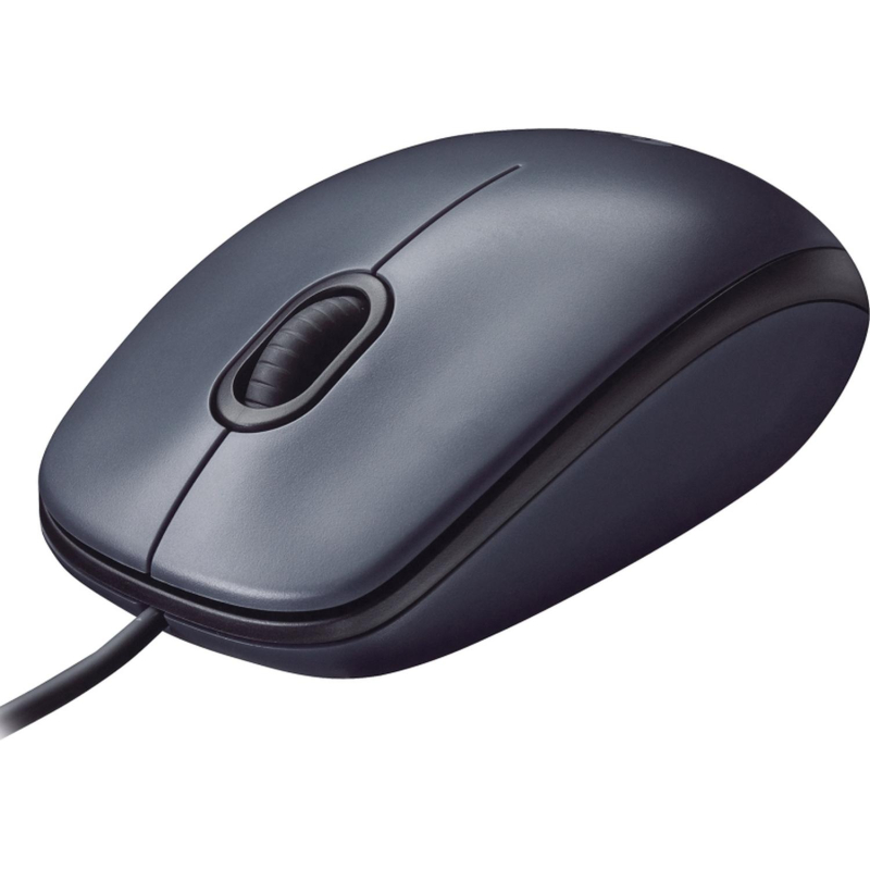 Мышь компьютерная Logitech M90 [910-001795] проводная, черный