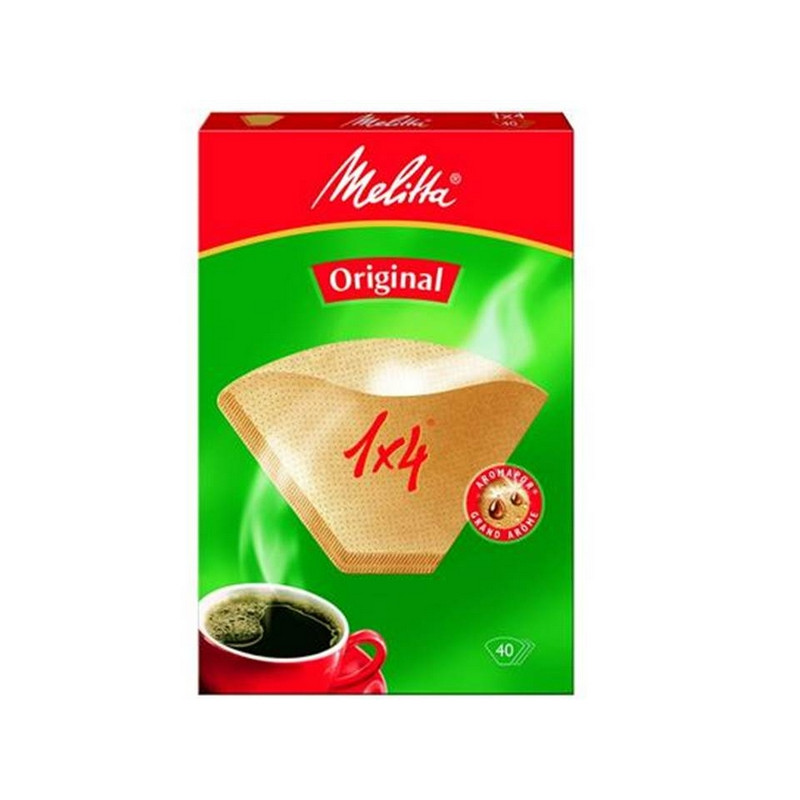 Фильтр бумажный Melitta 1x4 (40 штук в упаковке, артикул производителя 0100702)