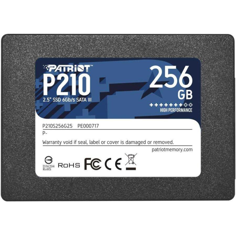 SSD накопитель Patriot P210 256 ГБ (P210S256G25)