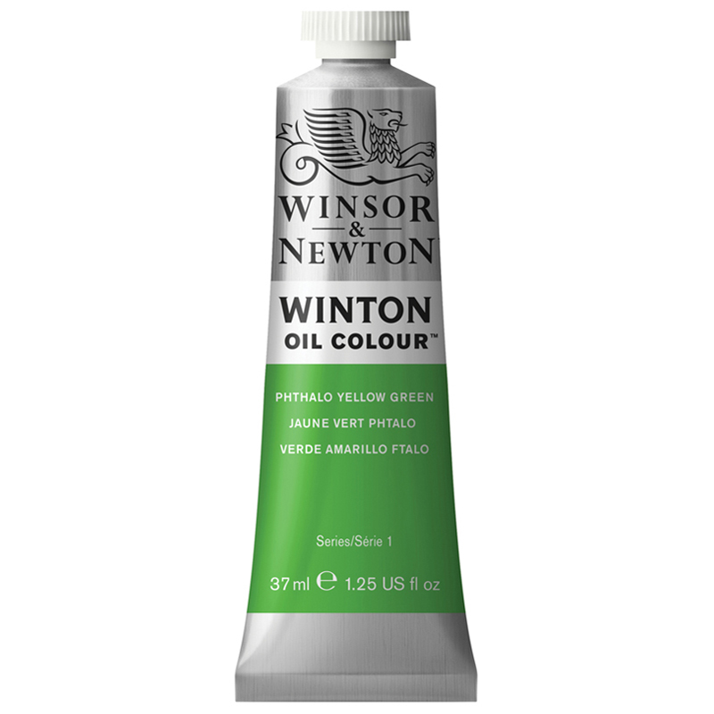 Краска масляная художественная Winsor&Newton "Winton", 37мл, туба, фтало-зеленый желтый оттенок