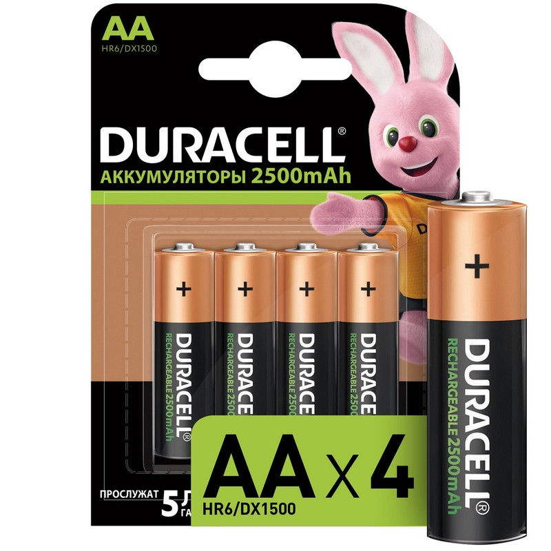 Аккумулятор DURACELL AA/HR6-4BL 2400mAh бл/4