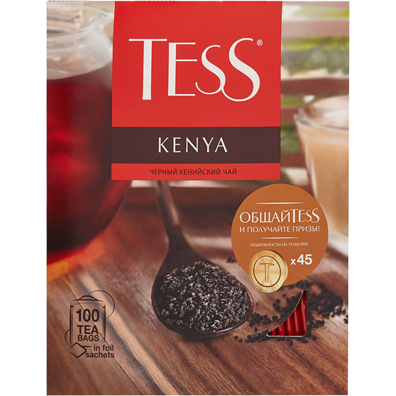 Чай Tess Kenya черный 100 пакетиков