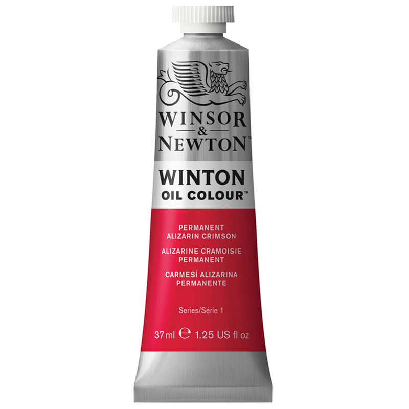 Краска масляная художественная Winsor&Newton "Winton", 37мл, туба, малиновый ализарин перманентный