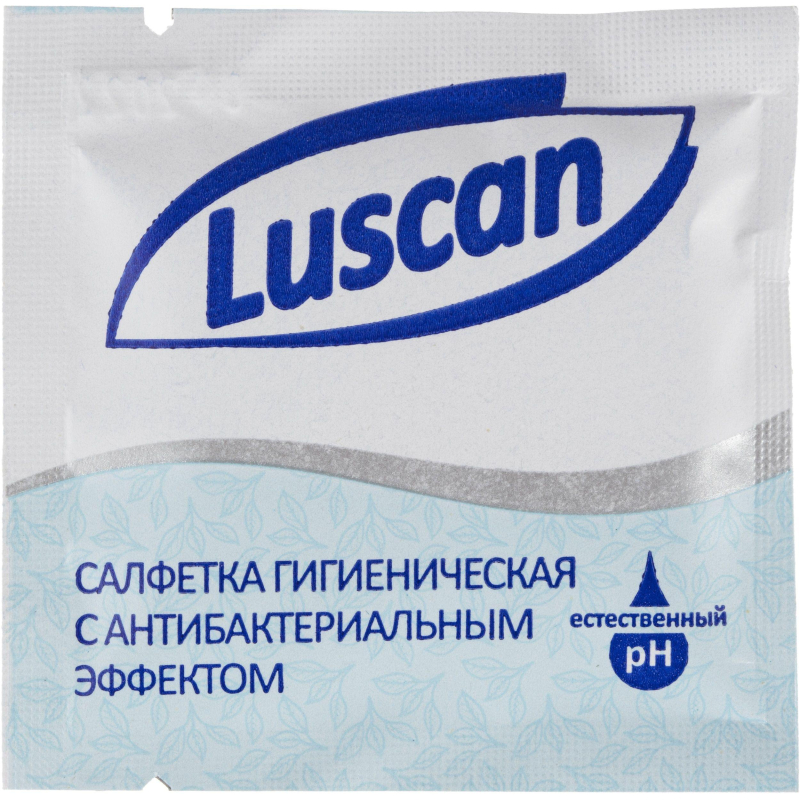 Влажные салфетки в индивидуальной упаковке антибактериальные Luscan 1000 штук