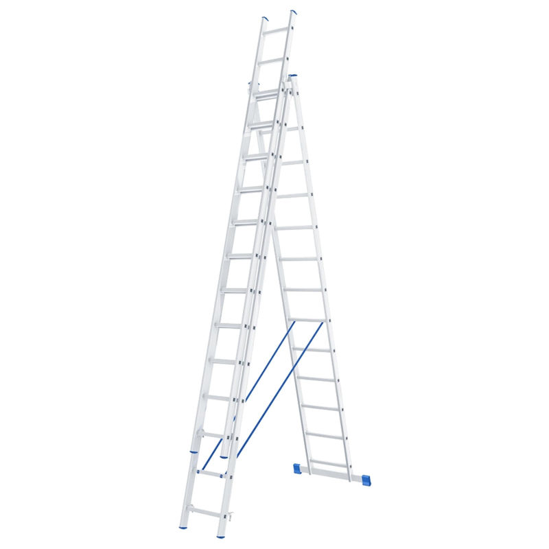 Стремянка проф, 3х12 ступеней, Н=338/560/786см СИБРТЕХ