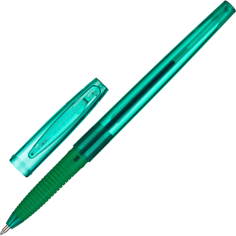 Ручка шариковая масляная Pilot Super Grip G BPS-GG-F-G зеленая (толщина линии 0.22 мм)