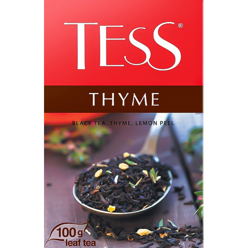 Чай Tess Thyme черный с чабрецом и лимоном 100 г