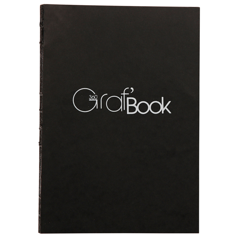 Скетчбук 100л., А4 Clairefontaine "Graf Book 360°", на сшивке, 100г/м2