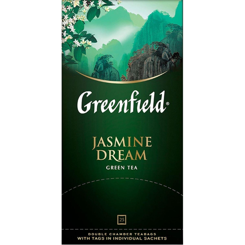 Чай Greenfield Jasmin Dream зеленый фольгир.25пак/уп