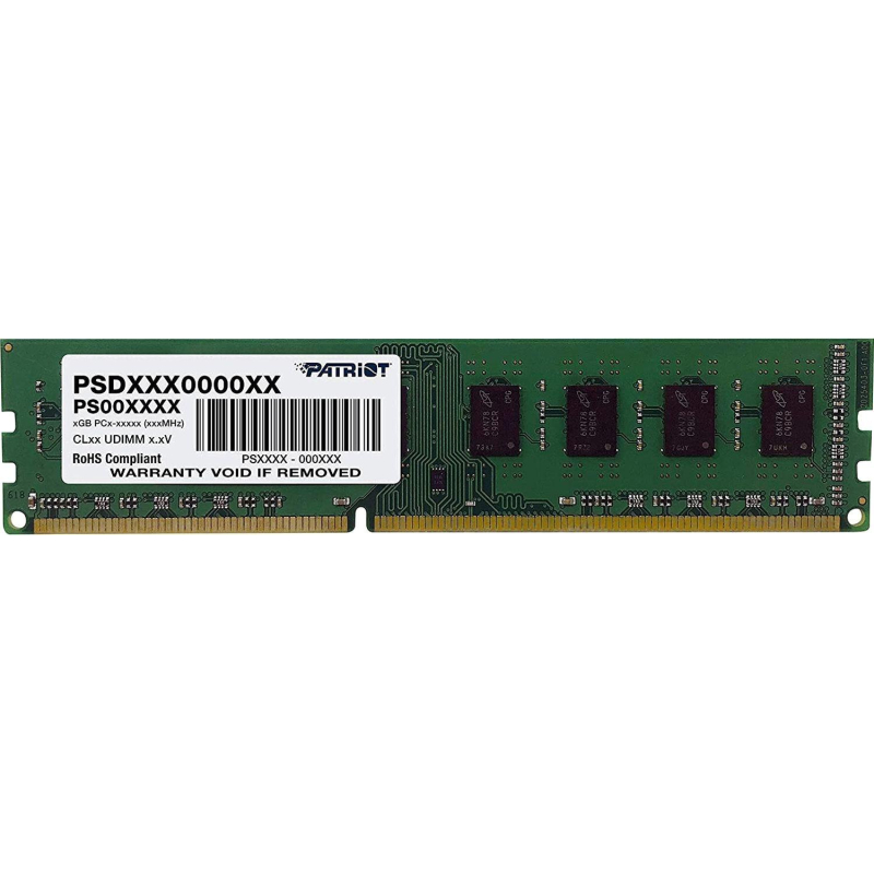 Модуль памяти Patriot DDR3 DIMM 4Gb 1333МГц CL9 (PSD34G13332)