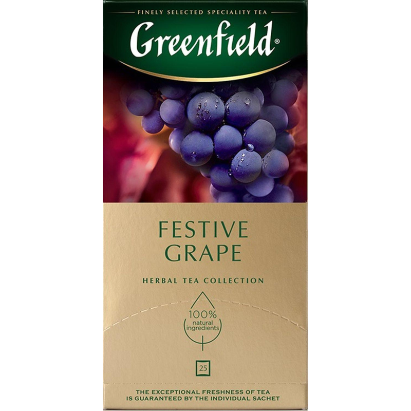 Чай Greenfield Festive Grape фруктовый фольгир.25пак/уп