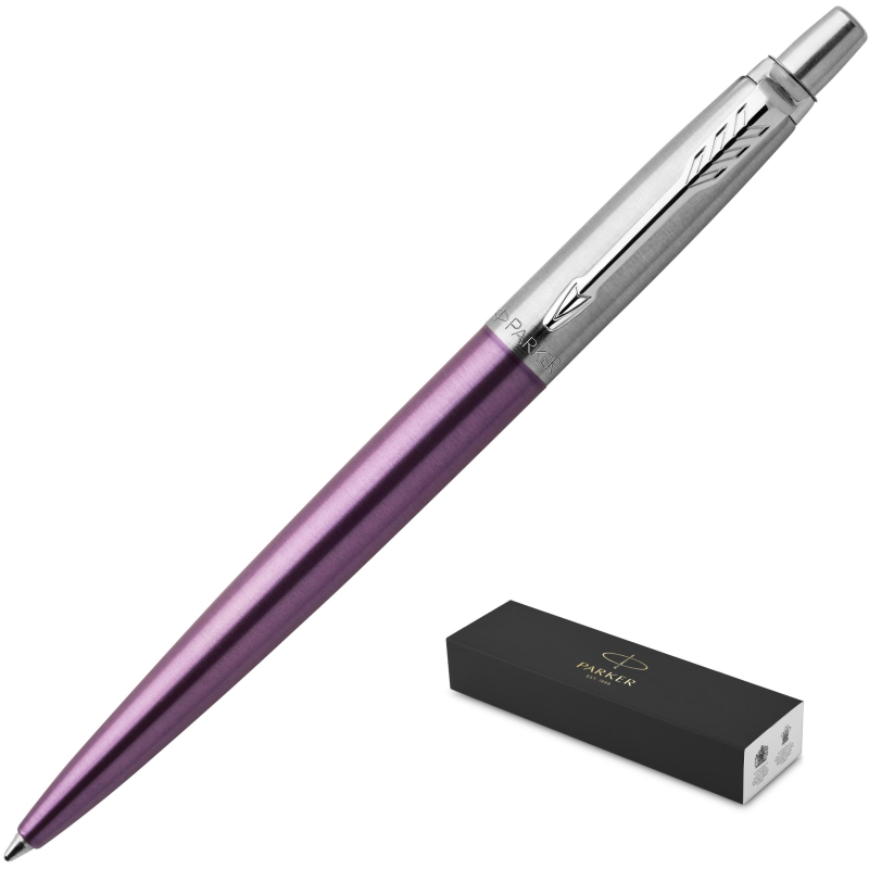 Ручка шариковая Parker Jotter Victoria Violet CT синяя фиолетовый корпус (артикул производителя 1953190)