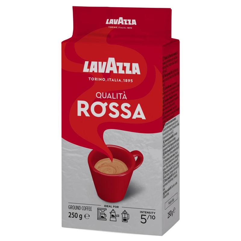 Кофе молотый Lavazza Rosso 250 г (вакуумный пакет)