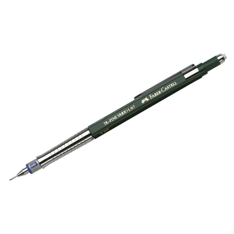 Карандаш механический Faber-Castell "TK-Fine Vario L" 0,7мм, HB, с ластиком