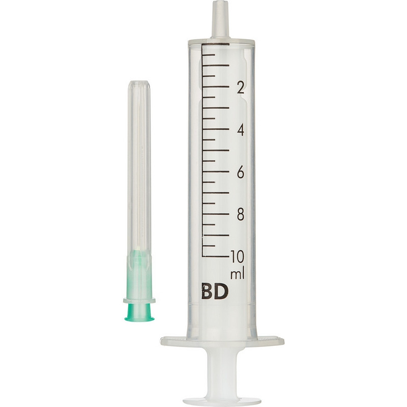 Шприц 2-комп. однораз. 10мл игла 21G (0,8х40) BD 100шт/уп.