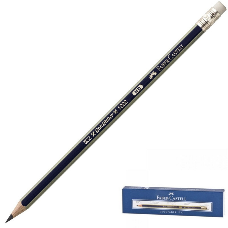 Карандаш чернографитный Faber-Castell GOLDFABER 1222, НВ, с алст /116800