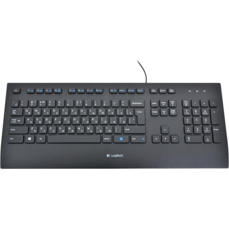 Клавиатура проводная Logitech K280E черная (920-005215)