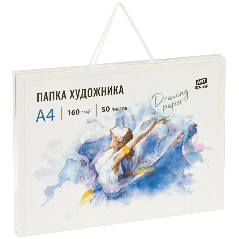 Папка художника для акварели, 50л., А4 ArtSpace, 160г/м2