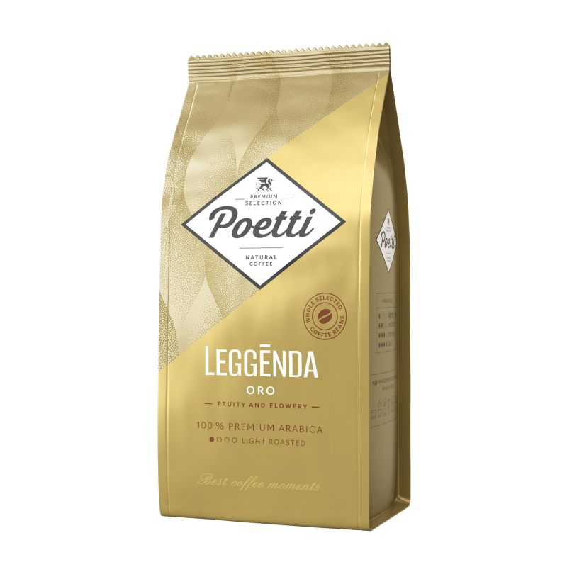 Кофе Poetti Leggenda Oro в зернах, 1кг