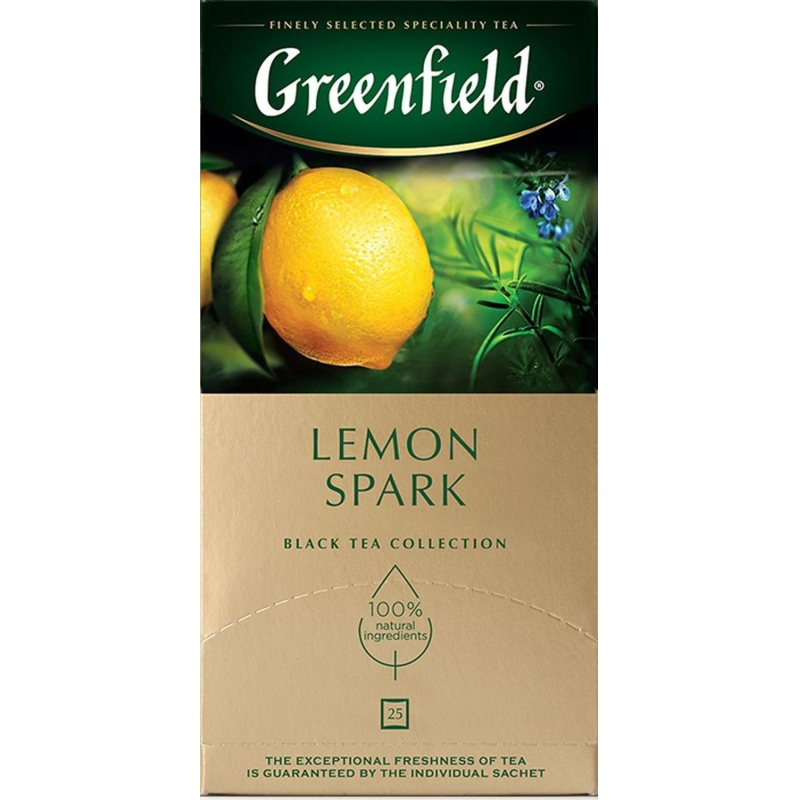 Чай Greenfield Lemon Spark черный фольгир.25пак/уп