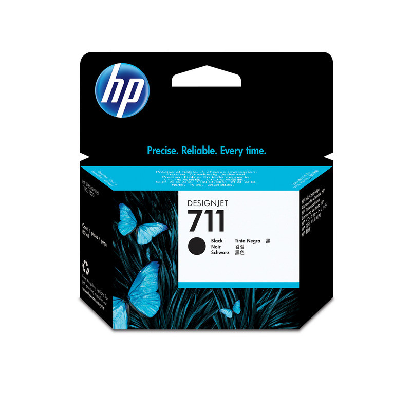 Картридж струйный HP 711 CZ133A чер. пов. емк. для DgnJ T120/520