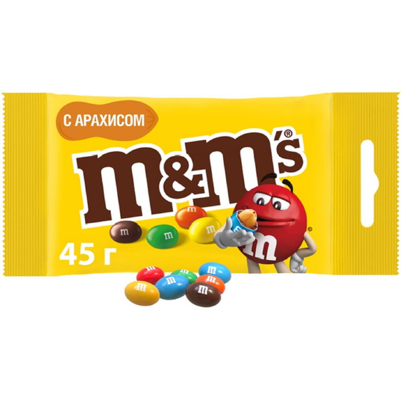 Конфеты Драже M&M`s с арахисом 45г