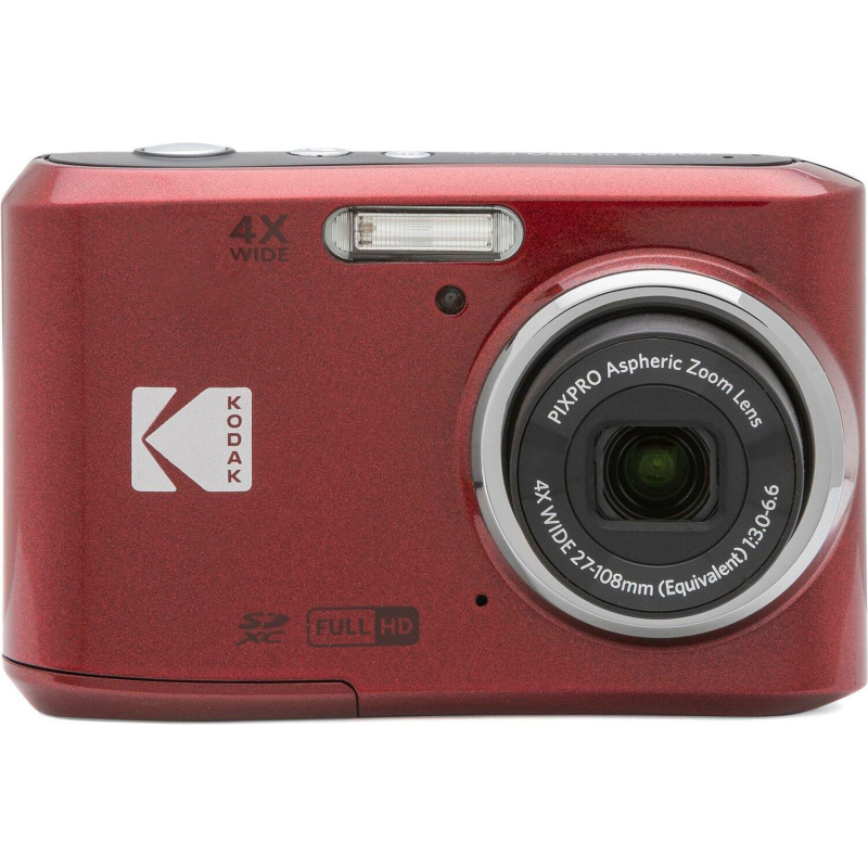 Фотоаппарат Kodak FZ45 Red, 4-х кратный опт зум, 16Мп, питание АА