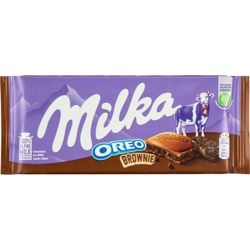 Шоколад Milka молочный с какао и прослойкой шоколадного печенья 100 г