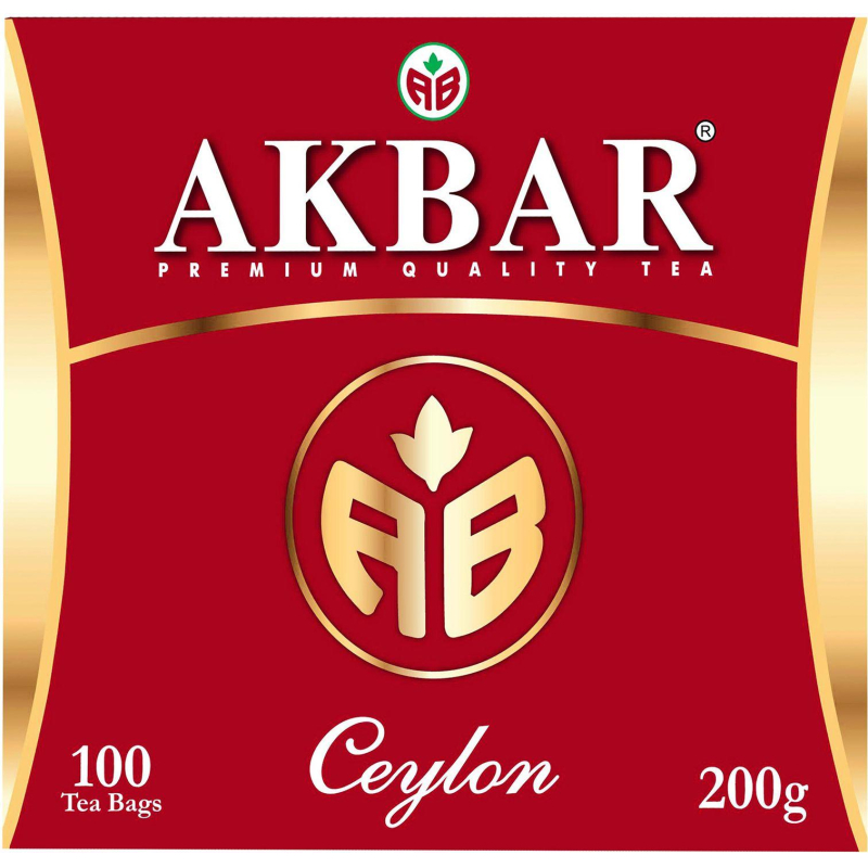 Чай Акбар Ceylon черный 100 пакетиков