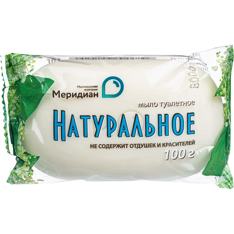 Мыло туалетное 100г  Натуральное Меридиан