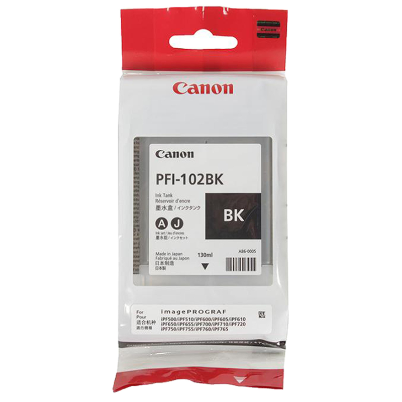 Картридж струйный Canon PFI-102BK (0895B001) чер. для IPF500/600/700