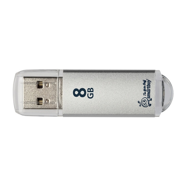 Флеш-память Smartbuy 8GB V-Cut Silver