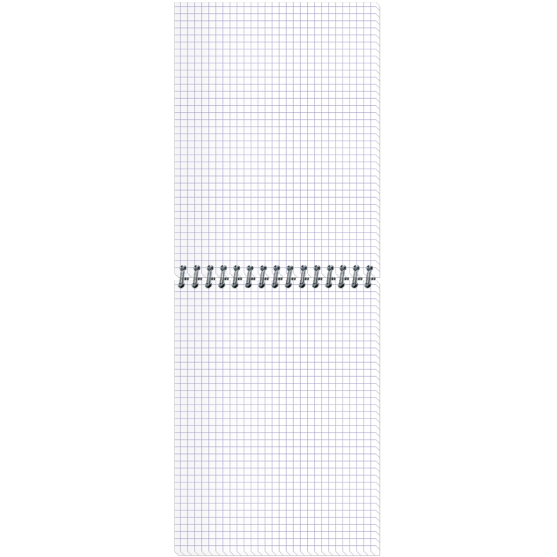Блокнот Полином Природа А5 80 листов разноцветный в клетку на спирали (145х203 мм)