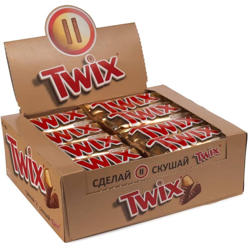 Шоколадный батончик Twix 55г