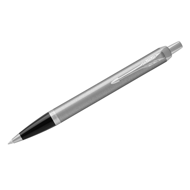 Ручка шариковая Parker "IM Essential Stainless Steel CT" синяя, 1,0мм, кнопочн., подарочная упаковка