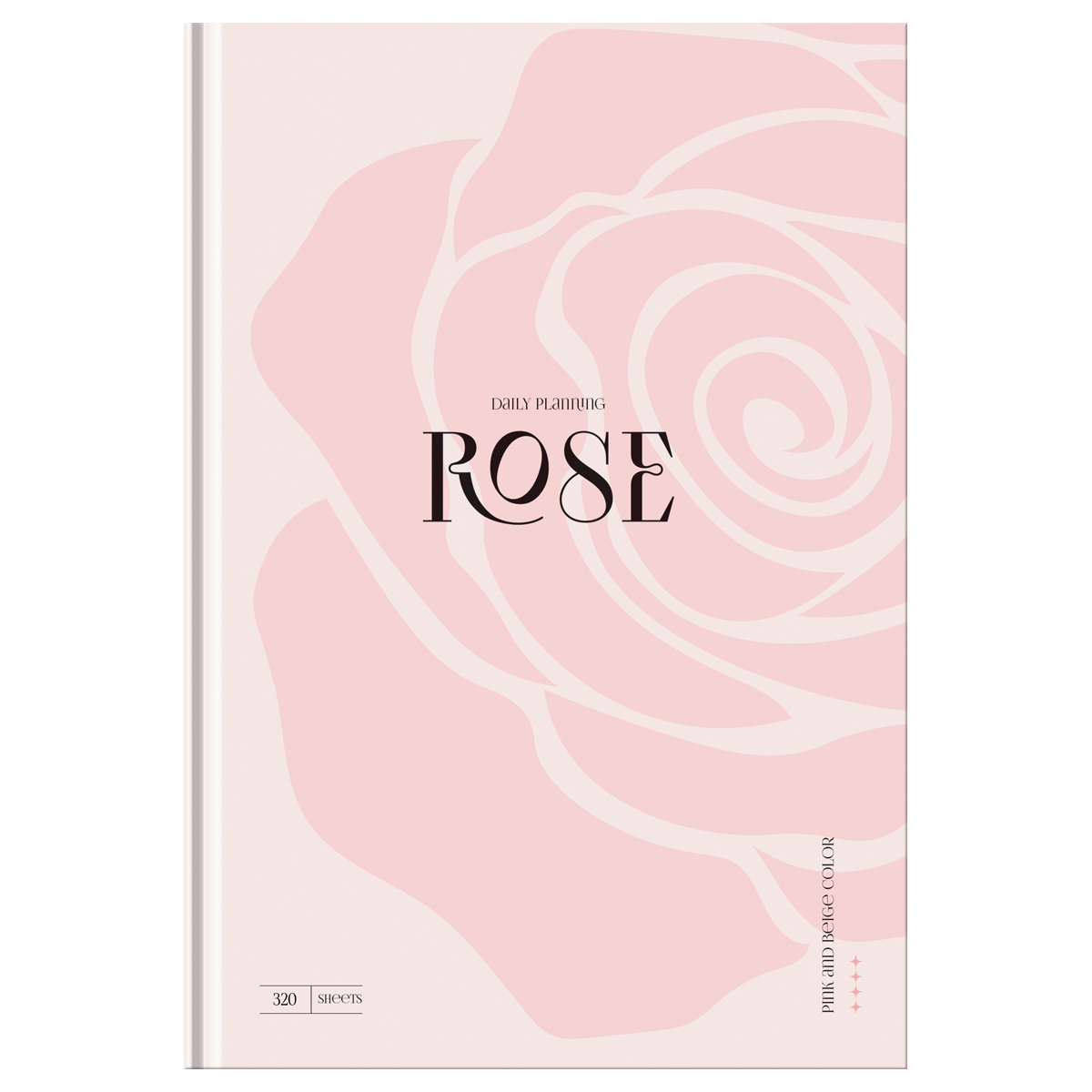 Ежедневник недатированный А5, 160л., 7БЦ, BG "Rose", soft-touch ламинация