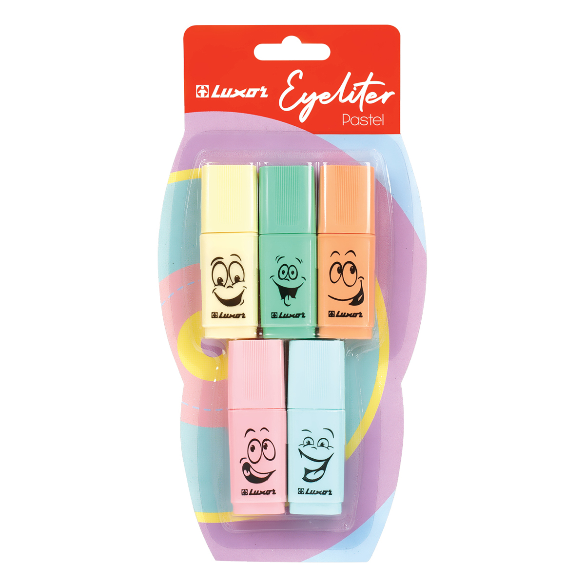 Набор текстовыделителей Luxor "Eyeliter Pastel" ассорти, 1-4,5мм