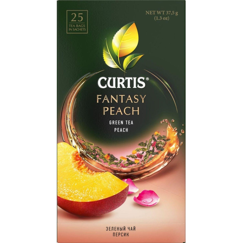 Чай Curtis Fantasy Peach зеленый 25 пакетиков