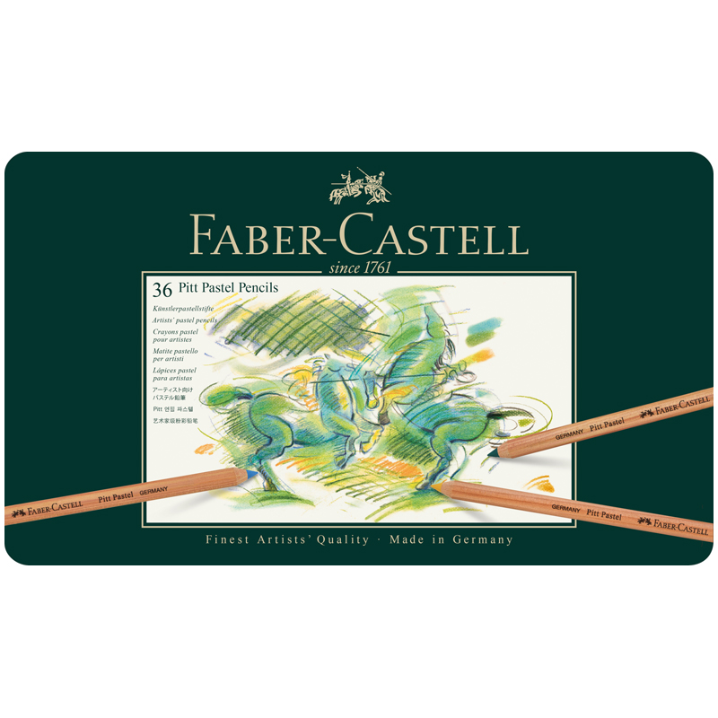 Пастельные карандаши Faber-Castell "Pitt Pastel" 36цв., метал. коробка