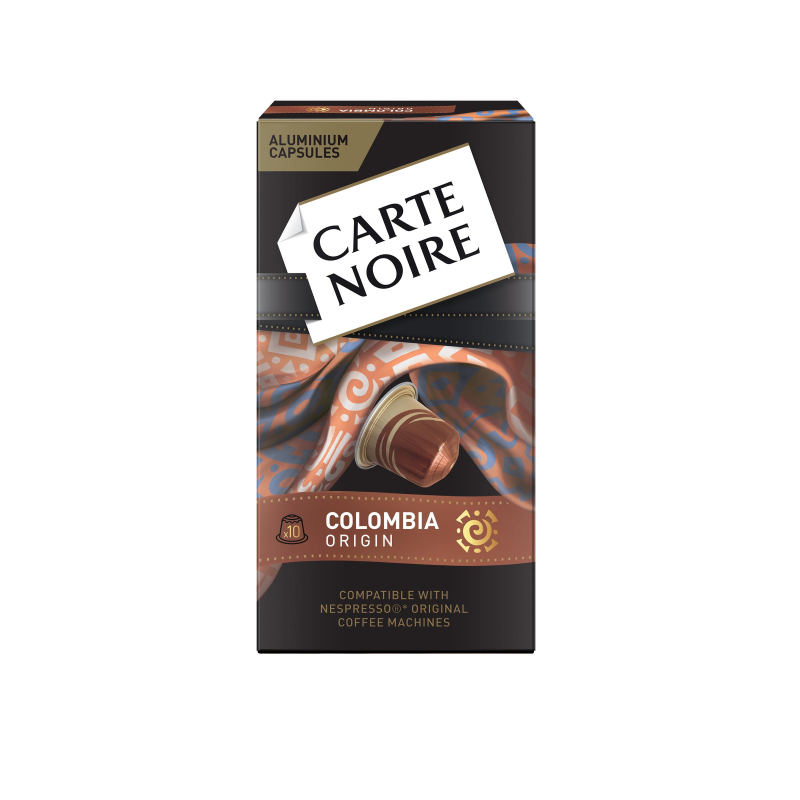 Кофе в капсулах для кофемашин Carte Noire Colombia Original (10 штук в упаковке)