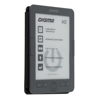 Книга электронная E-book Digma M2 d.gry