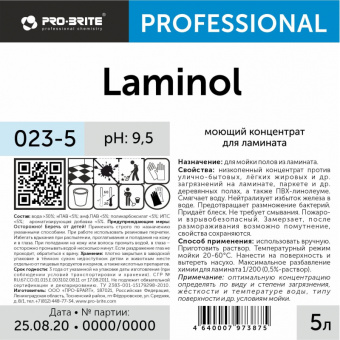 Профессиональное средство для мойки полов из ламината Pro-Brite Laminol  5 л (артикул производителя 023-5)