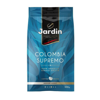 Кофе Jardin Colombia supremo в зернах, 1кг