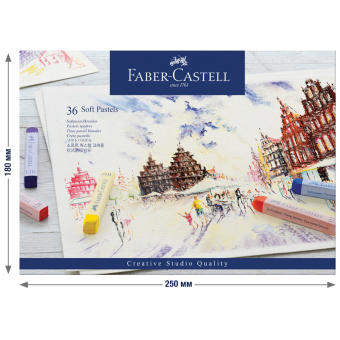 Пастель Faber-Castell "Soft pastels", 36 цветов, картон. упак.