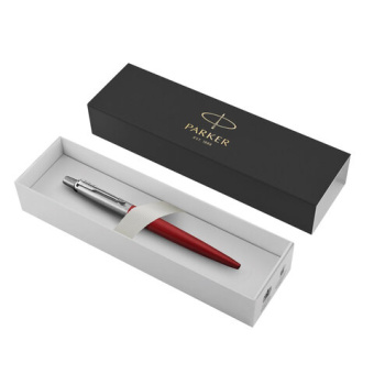 Ручка шариковая PARKER "Jotter Core Kensington Red CT", корпус красный, хромированные детали, синяя,