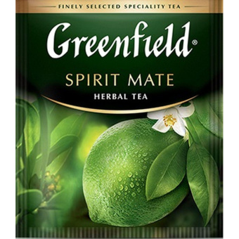 Чай Greenfield Spirit Mate травяной с мятой и лаймом 25 пакетиков