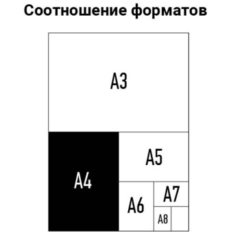 Обложка А4 OfficeSpace "Лён" 250г/кв.м, белый картон, 100л.