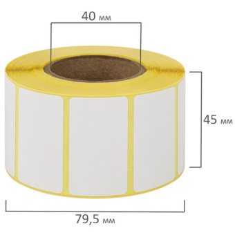 Этикетка ТермоТоп (43х25 мм), 1000 этикеток в ролике, 5шт/уп