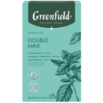 Чай Greenfield Natural Tisane Double Mint травяной, 20пак 1758-08