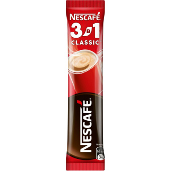 Кофе порционный растворимый Nescafe 3 в 1 классический 20 пакетиков по 14.5 г